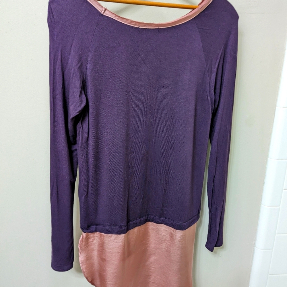 Bordeaux Long sleeve top deep purple XS/ Petite but really closer to medium